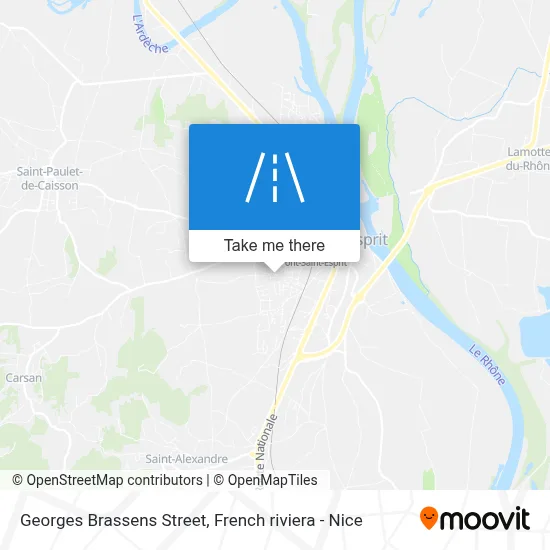 Rue Georges Brassens map