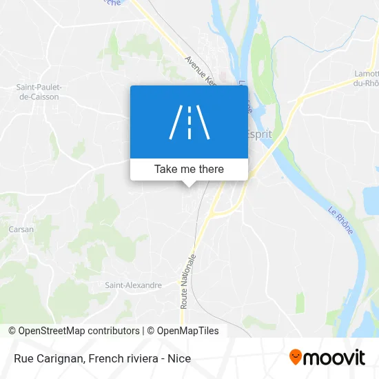Mapa Rue Carignan