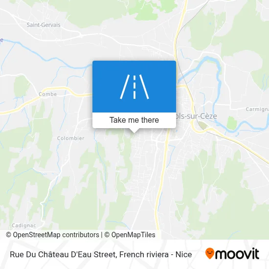 Mapa Rue Du Château D'Eau