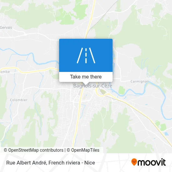 Rue Albert André map