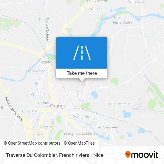 Traverse Du Colombier map
