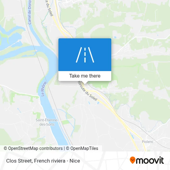 Mapa Rue Du Clos