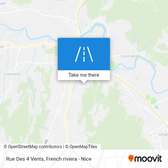 Rue Des 4 Vents map