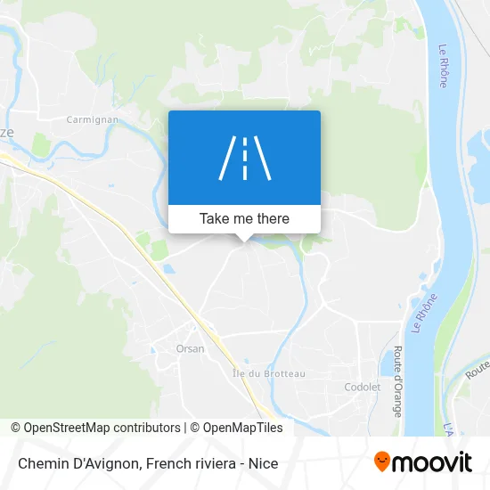 Chemin D'Avignon map