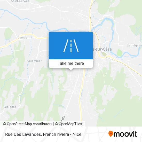 Rue Des Lavandes map