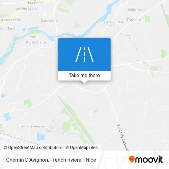 Chemin D'Avignon map
