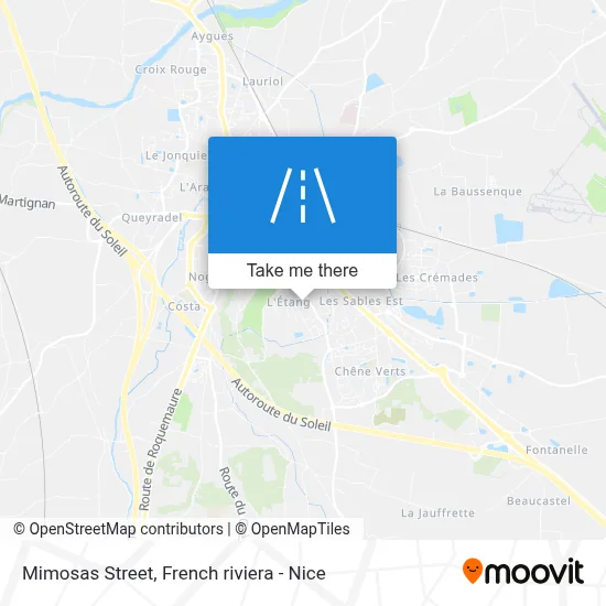 Rue Des Mimosas map