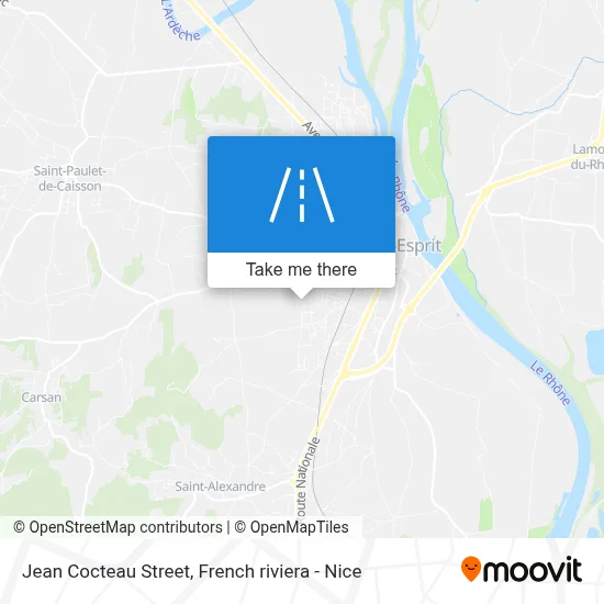 Rue Jean Cocteau map