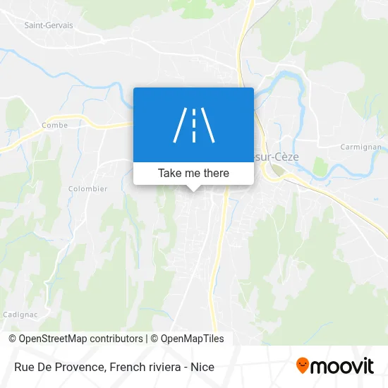 Mapa Rue De Provence