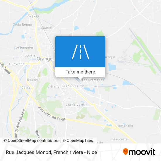 Mapa Rue Jacques Monod