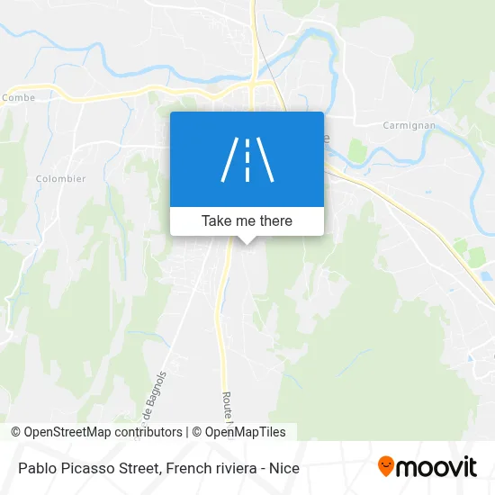 Mapa Rue Pablo Picasso