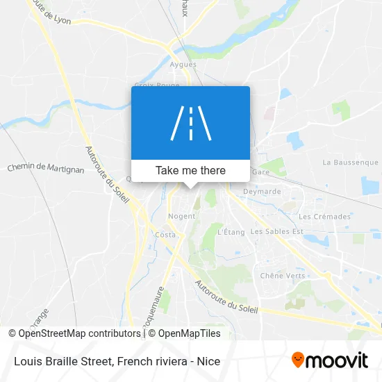Rue Louis Braille map