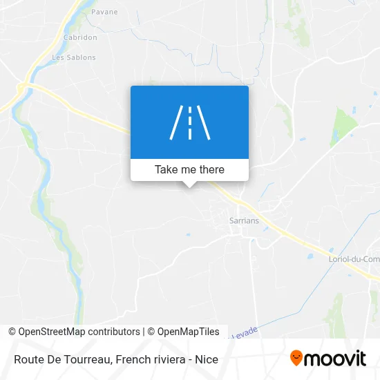 Route De Tourreau map