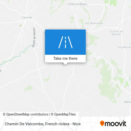 Chemin De Valcombe map