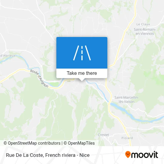Mapa Rue De La Coste