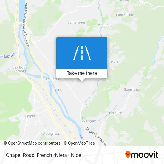 Route De La Chapelle map