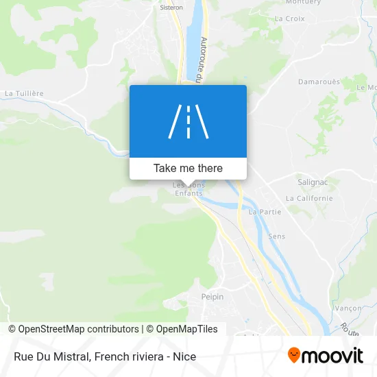 Mapa Rue Du Mistral