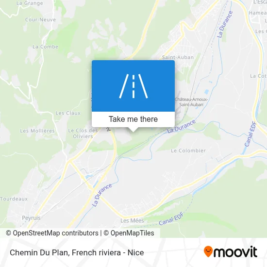 Chemin Du Plan map