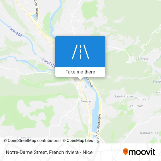Mapa Rue Notre-Dame
