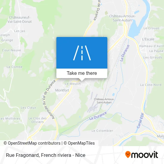 Rue Fragonard map