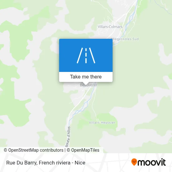 Mapa Rue Du Barry
