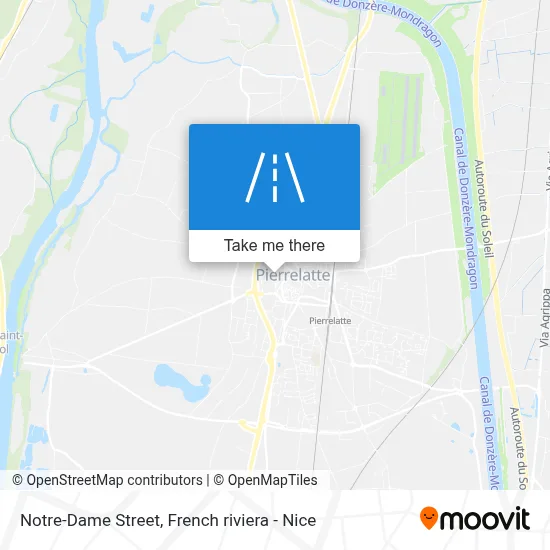 Mapa Rue Notre-Dame