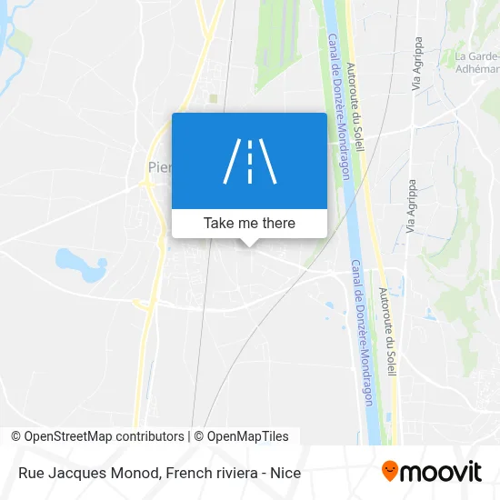 Mapa Rue Jacques Monod