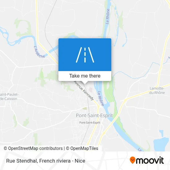 Rue Stendhal map