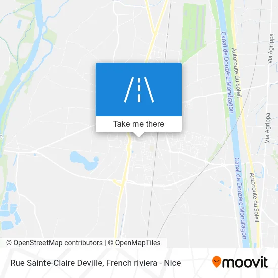 Mapa Rue Sainte-Claire Deville