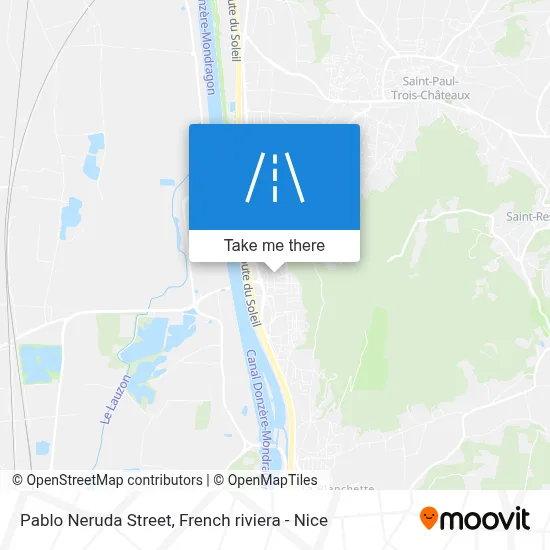 Rue Pablo Neruda map