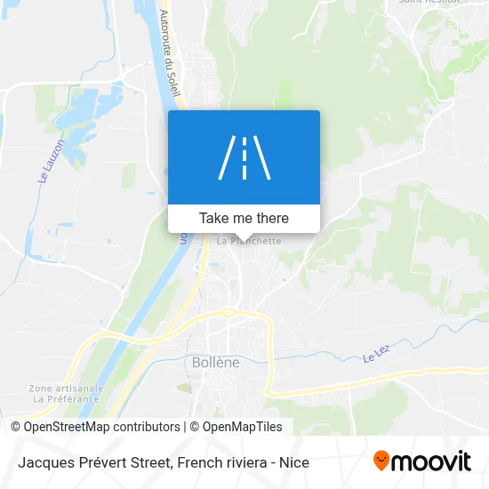 Mapa Rue Jacques Prévert