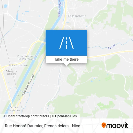 Rue Honoré Daumier map