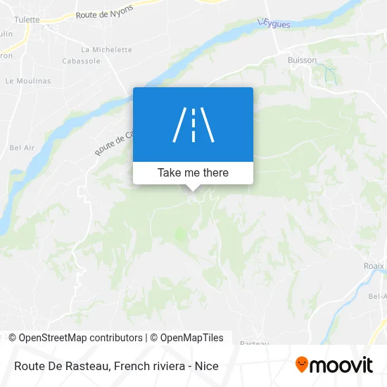 Route De Rasteau map