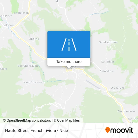 Mapa Rue Haute