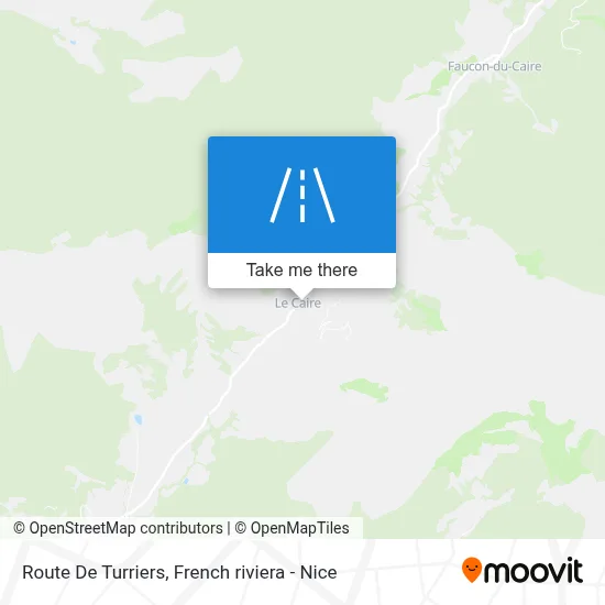 Route De Turriers map