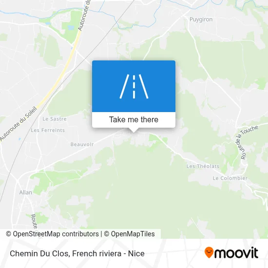 Chemin Du Clos map