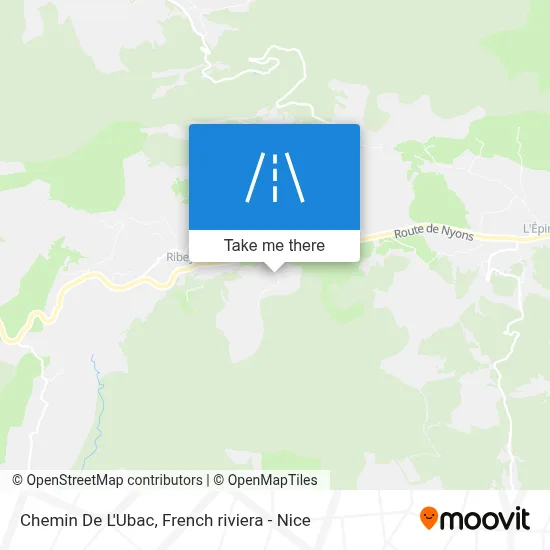Chemin De L'Ubac map