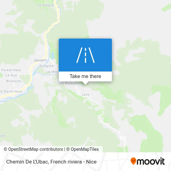 Chemin De L'Ubac map