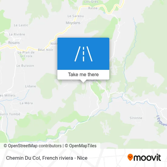 Chemin Du Col map