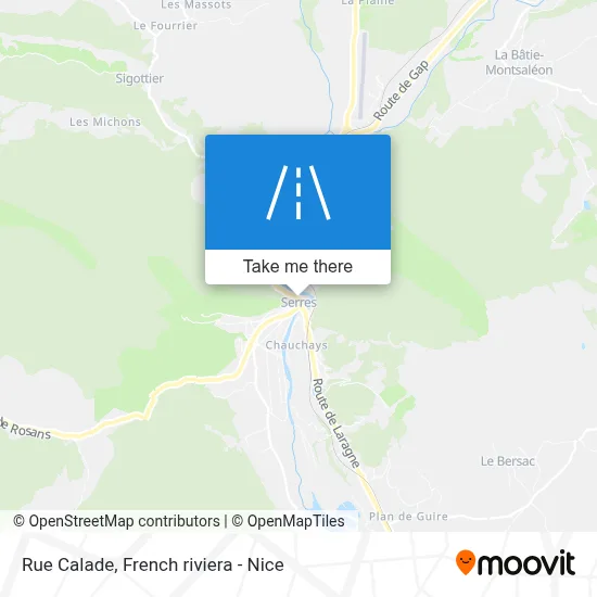 Mapa Rue Calade
