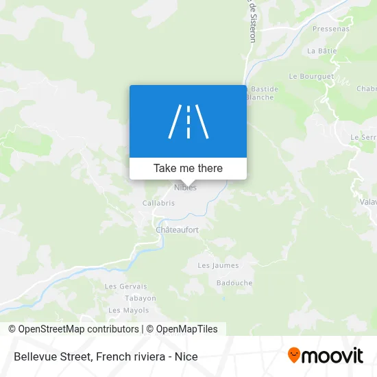 Mapa Rue Bellevue