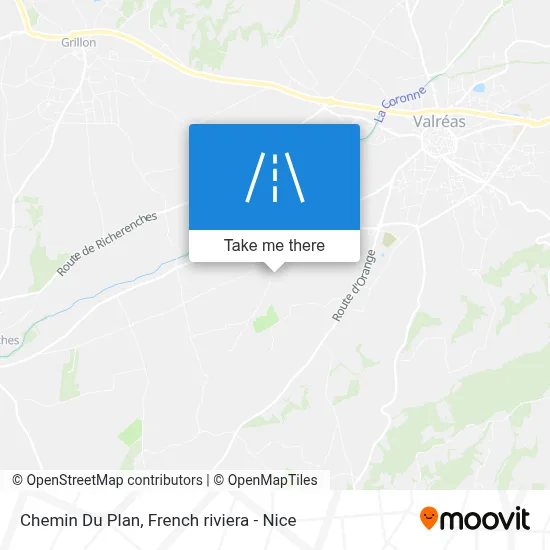 Chemin Du Plan map