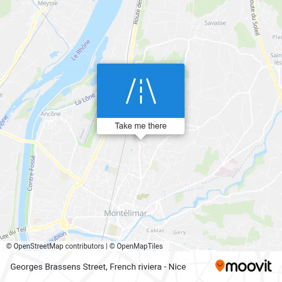 Rue Georges Brassens map