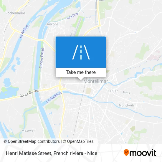 Rue Henri Matisse map
