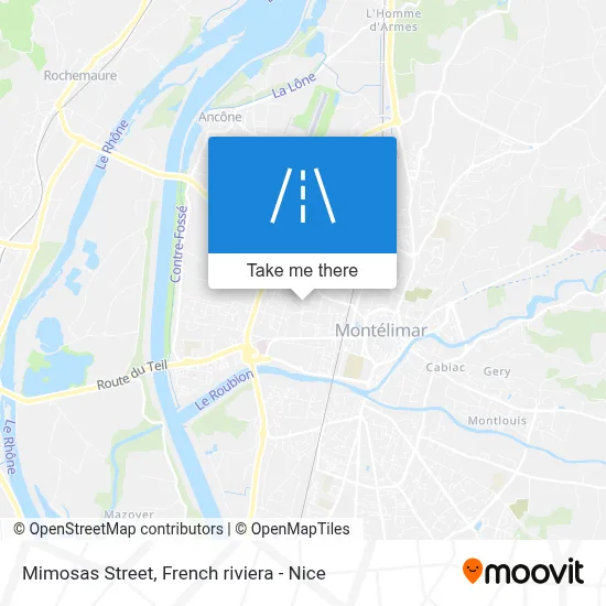 Rue Des Mimosas map