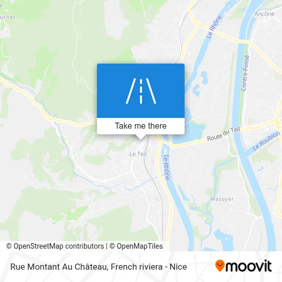 Rue Montant Au Château map