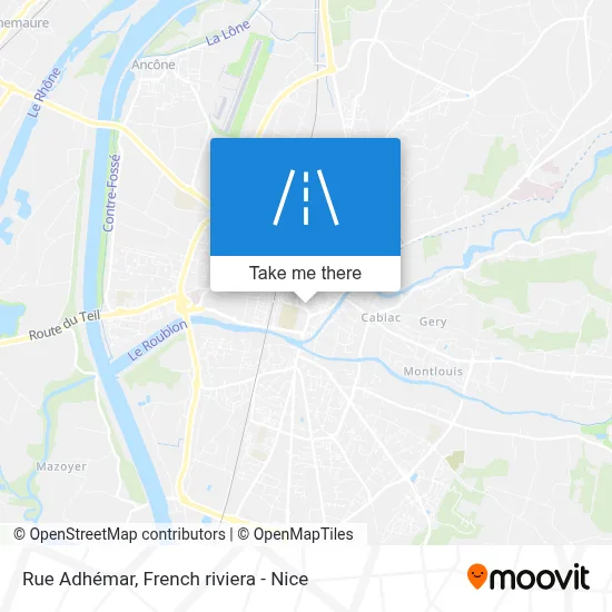 Rue Adhémar map