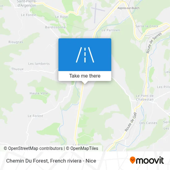 Chemin Du Forest map