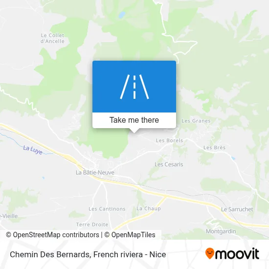 Chemin Des Bernards map