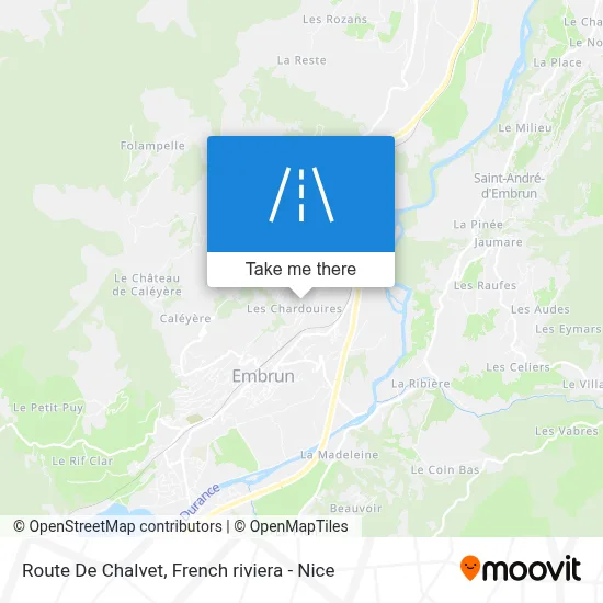 Route De Chalvet map